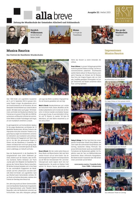 Alla Breve, Ausgabe 22