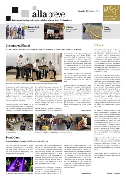 Alla Breve, Ausgabe 23