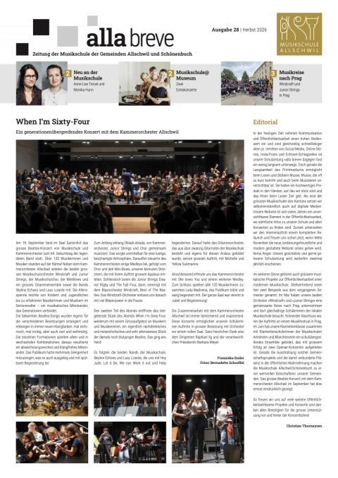 Alla Breve, Ausgabe 28