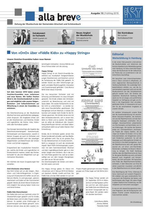Alla Breve, Ausgabe 13